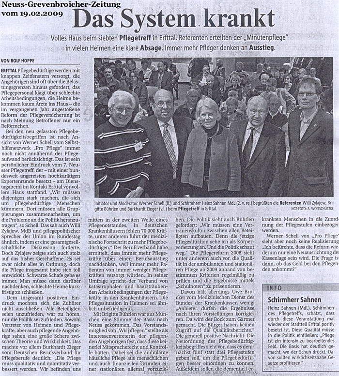 Das System krankt